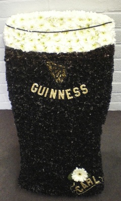 Pint of Guinness in Flowers