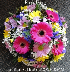 Bright Funeral Posy