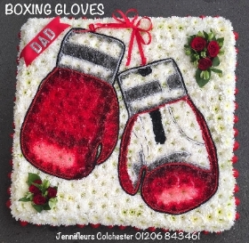 Boxing Gloves Funeral Flowers Colchester