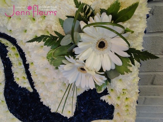 Spurs Badge Funeral Flowers