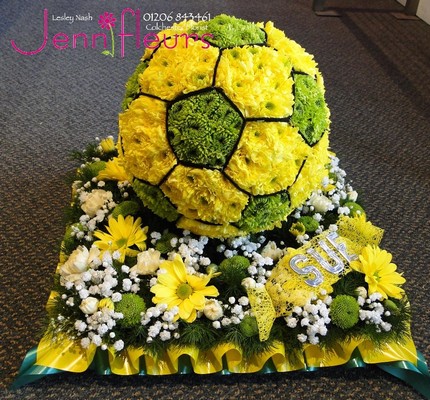 Funeral Flowers Football