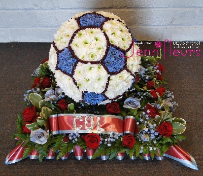 Funeral Flowers Football