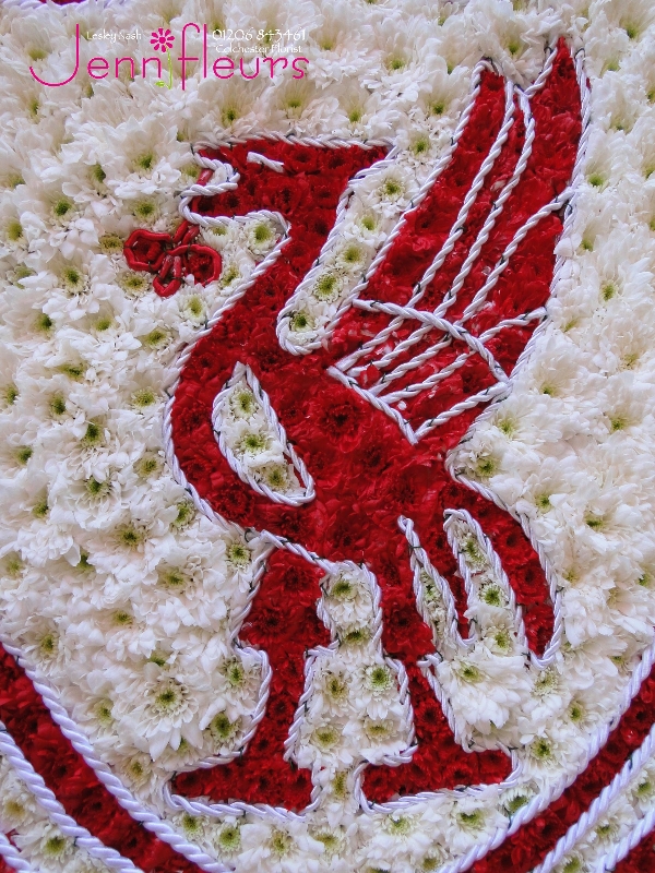 Liverpool Football Club Badge Funeral Flowers – buy online or call