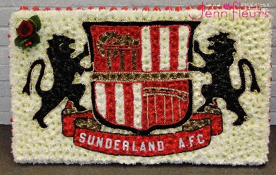 Sunderland AFC Badge Funeral Flowers - buy online or call 