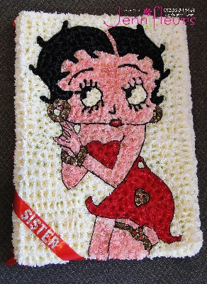 Red Betty Boop Funeral Flowers