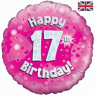 17th Birthday – buy online or call 01206 843461