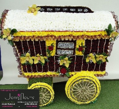 Gypsy Funeral Flower Wagon