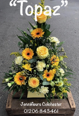 Gold and Yellow Flower Arrangement Colchester