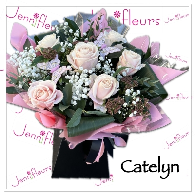Catelyn Pink Rose Bouquet 