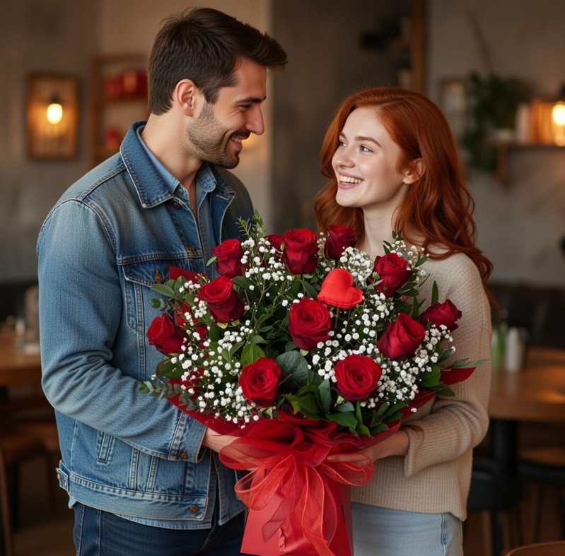 12 Red Rose Ferrari Bouquet
