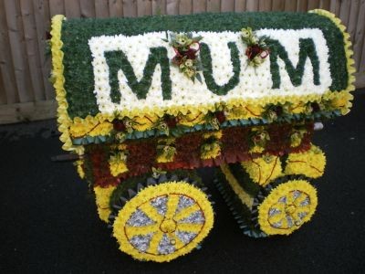 Gypsy Wagon Funeral Flowers