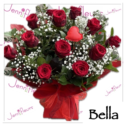 12 Red Roses Bella