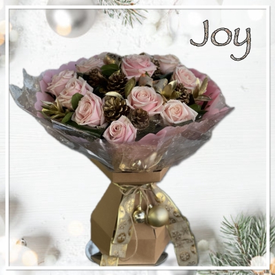 Joy Christmas Flowers 
