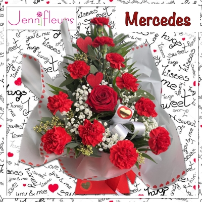 Mercedes Valentines Flowers