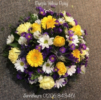 Purple Yellow Vibrant Posy