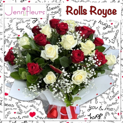Rolls Royce Valentines Roses