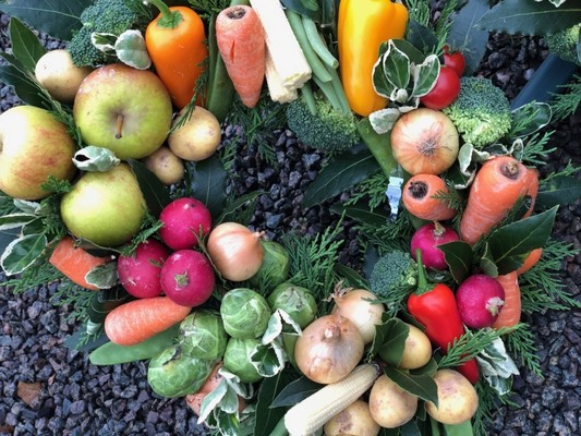 Vegetable DAD Funeral Tribute