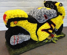 3D Motorbike in Flowers