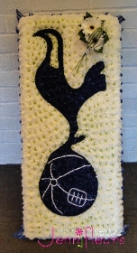 Spurs Badge Funeral Flowers