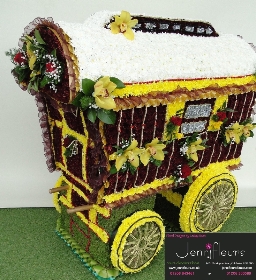 Gypsy Funeral Flower Wagon