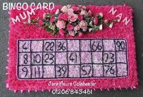 Bingo Card Funeral Flowers Colchester