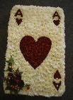 Playing Card in flowers