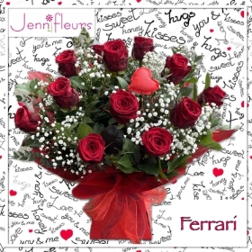 12 Red Rose Ferrari Bouquet