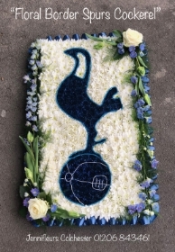 Spurs Funeral Flowers Badge