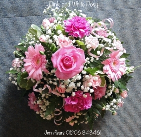 Pink and White Posy