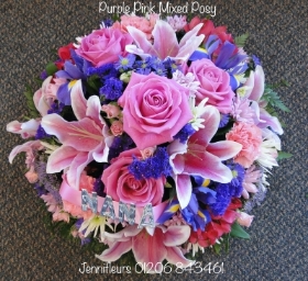 Pink Purple Mixed Posy