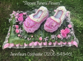 Slippers Funeral Flowers