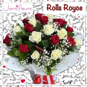 Rolls Royce Valentines Roses