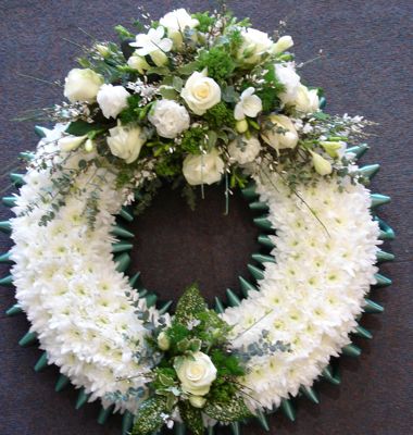 Green and White Based Wreath